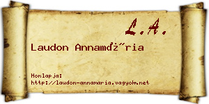 Laudon Annamária névjegykártya
