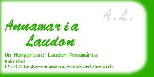 annamaria laudon business card